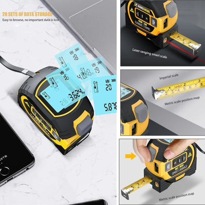 HandyToolStore™ 3 in 1 Infrared Laser Tape Measuring Instrument