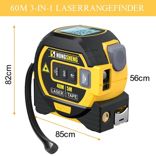 HandyToolStore™ 3 in 1 Infrared Laser Tape Measuring Instrument